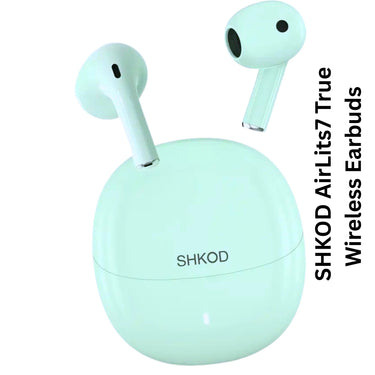 SHKOD AirLits7 True Wireless Earbuds with ENC Noise Reduction, 38H Playtime & Fast Charging